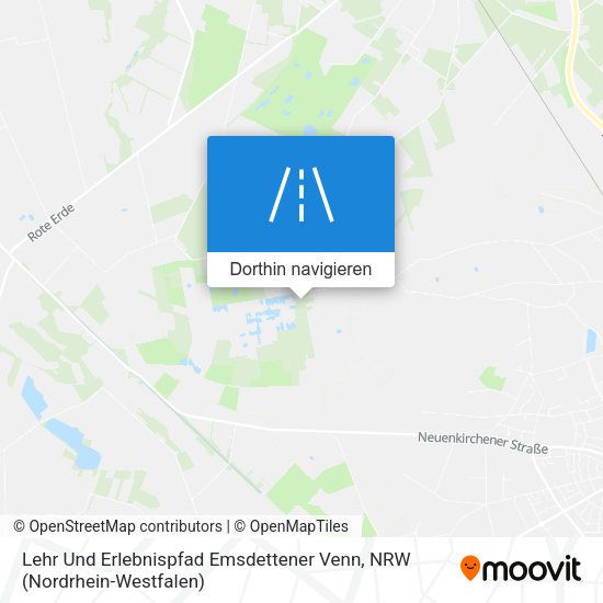 Lehr Und Erlebnispfad Emsdettener Venn Karte