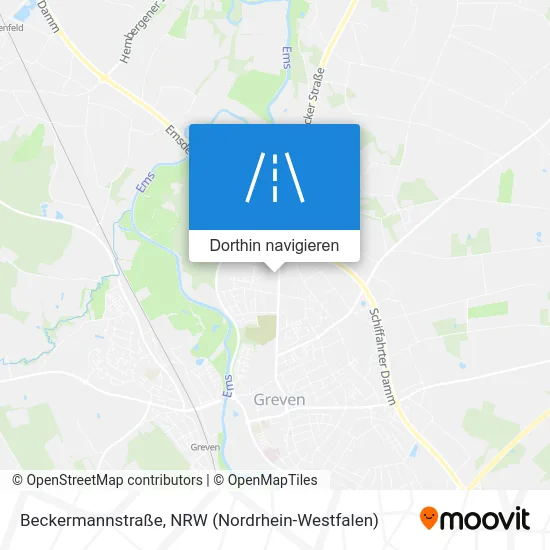Beckermannstraße Karte