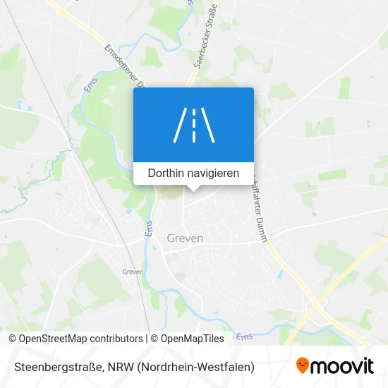 Steenbergstraße Karte