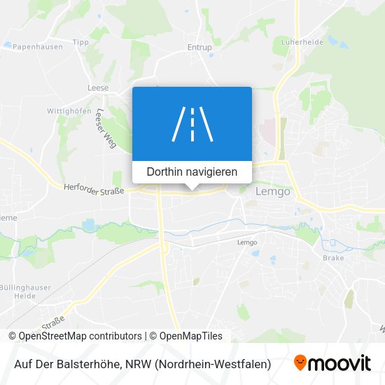 Auf Der Balsterhöhe Karte