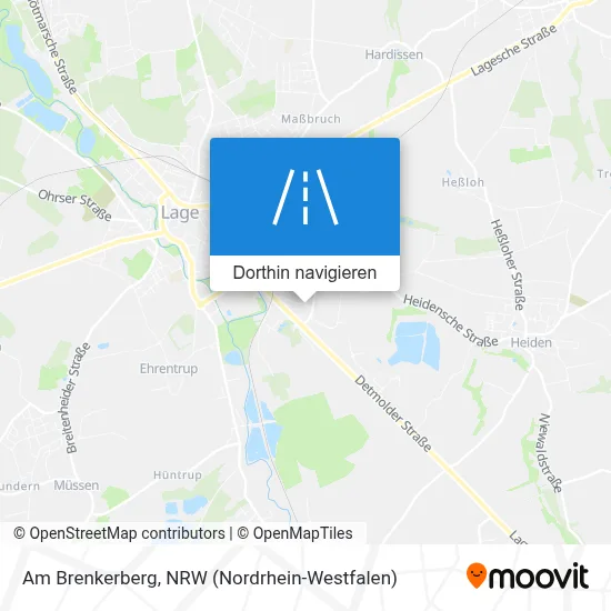 Am Brenkerberg Karte