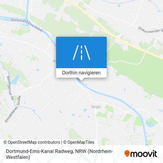 Dortmund-Ems-Kanal Radweg Karte