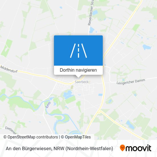 An den Bürgerwiesen Karte