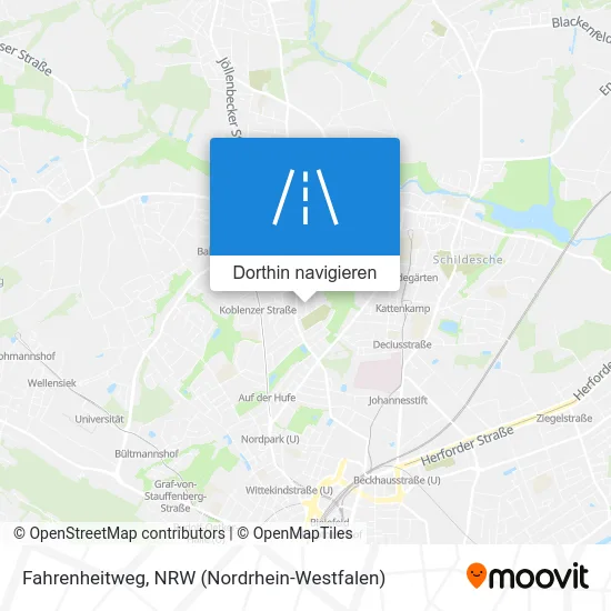 Fahrenheitweg Karte