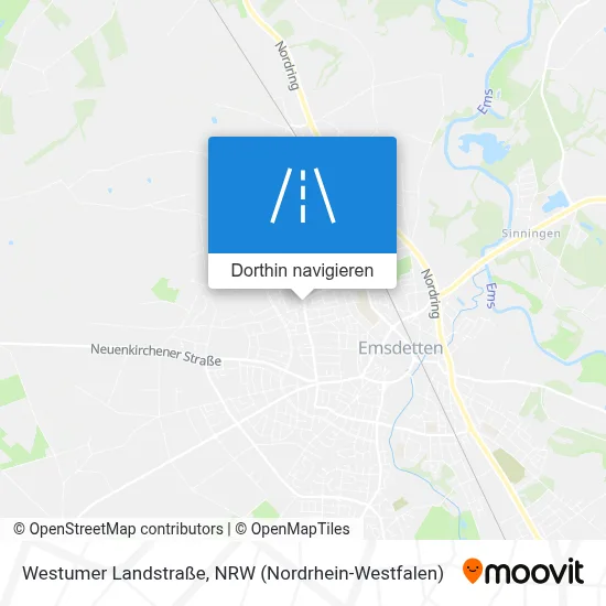 Westumer Landstraße Karte