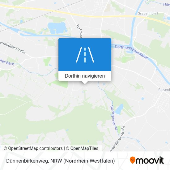 Dünnenbirkenweg Karte