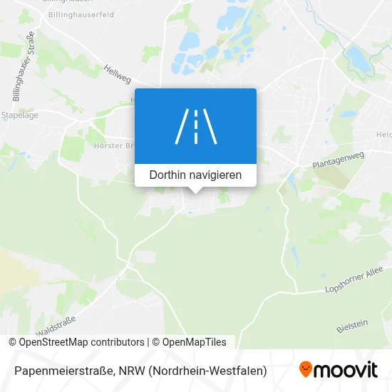 Papenmeierstraße Karte