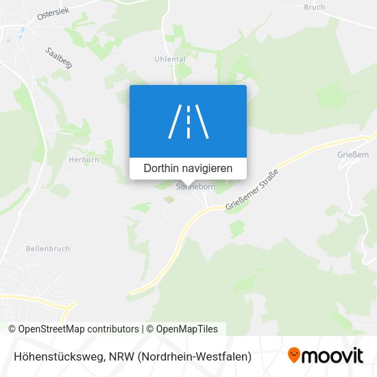 Höhenstücksweg Karte
