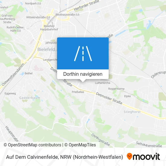 Auf Dem Calvinenfelde Karte