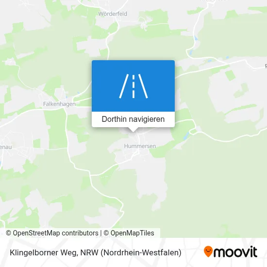 Klingelborner Weg Karte