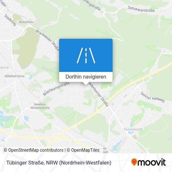 Tübinger Straße Karte