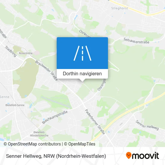 Senner Hellweg Karte