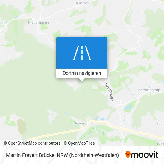 Martin-Frevert Brücke Karte