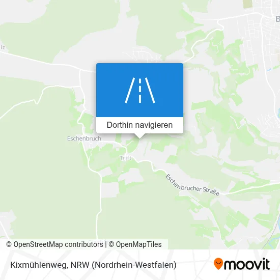 Kixmühlenweg Karte