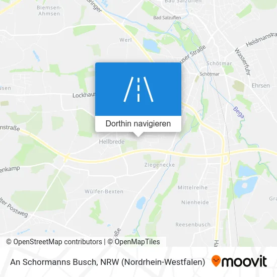 An Schormanns Busch Karte