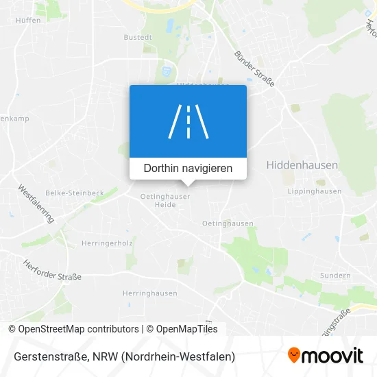 Gerstenstraße Karte
