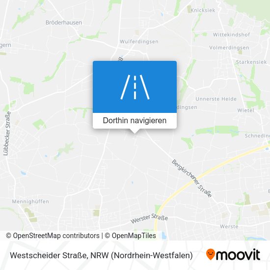 Westscheider Straße Karte