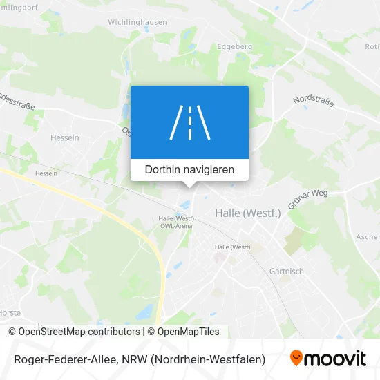 Roger-Federer-Allee Karte