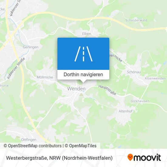 Westerbergstraße Karte