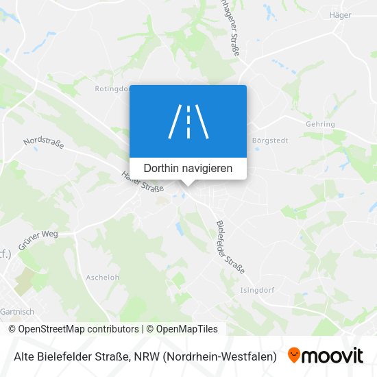 Alte Bielefelder Straße Karte