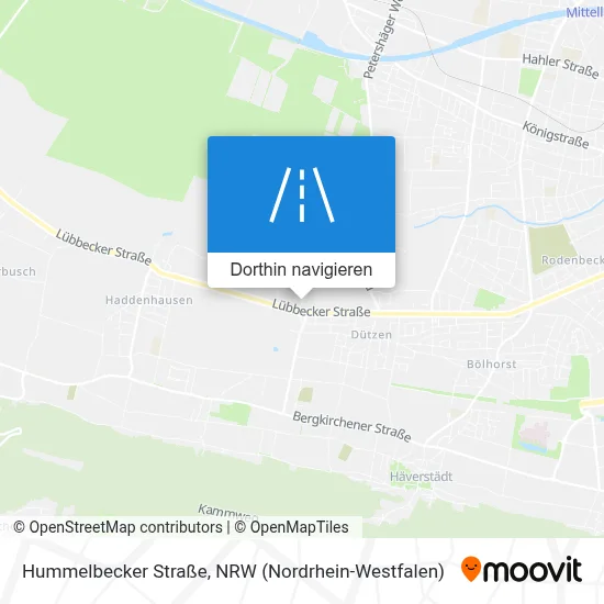 Hummelbecker Straße Karte