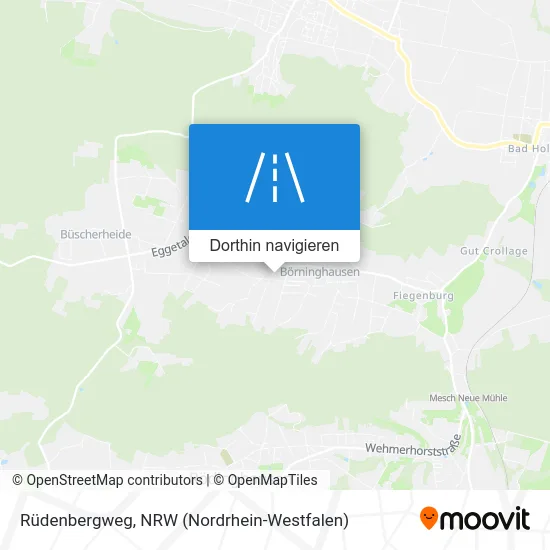Rüdenbergweg Karte