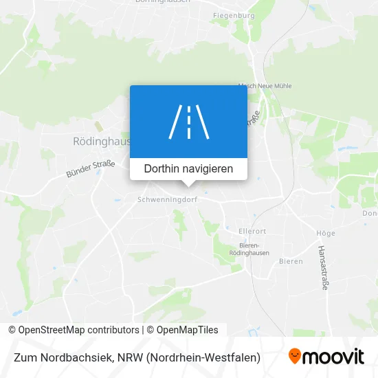 Zum Nordbachsiek Karte