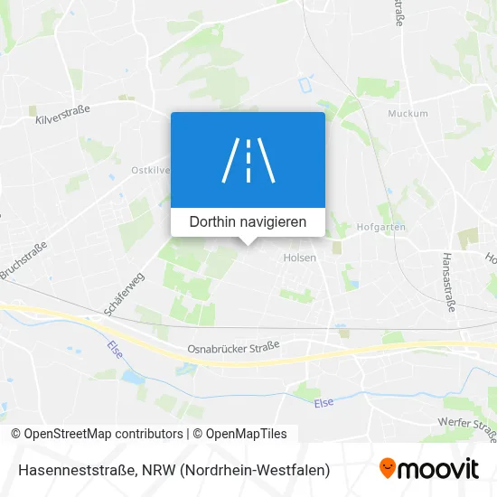 Hasenneststraße Karte
