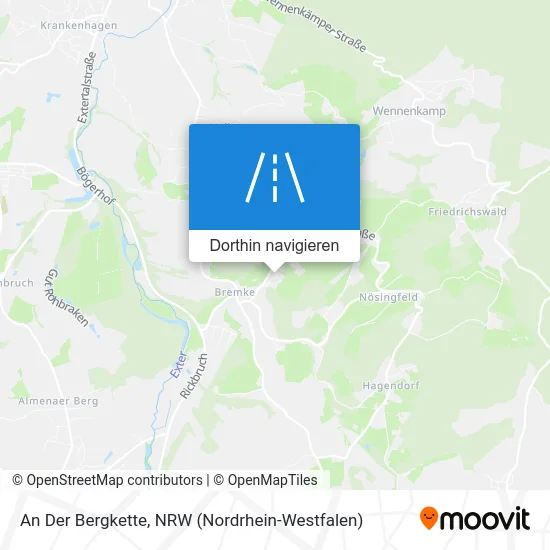 An Der Bergkette Karte