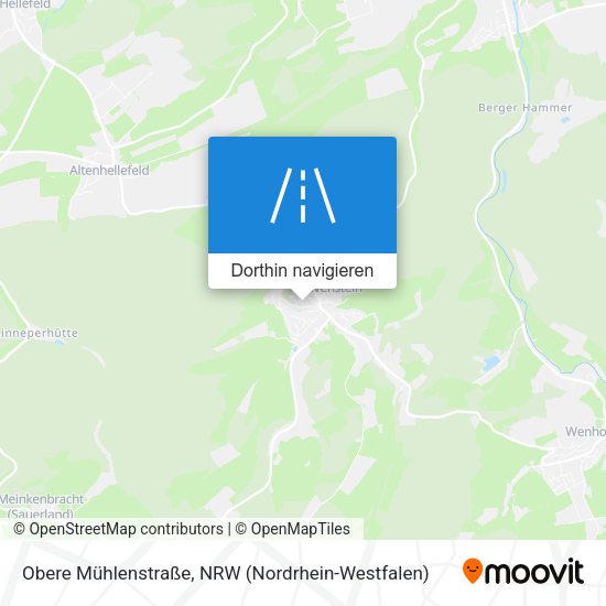 Obere Mühlenstraße Karte