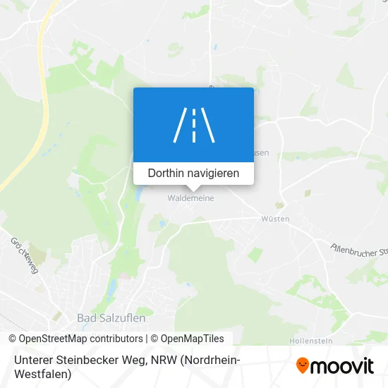 Unterer Steinbecker Weg Karte