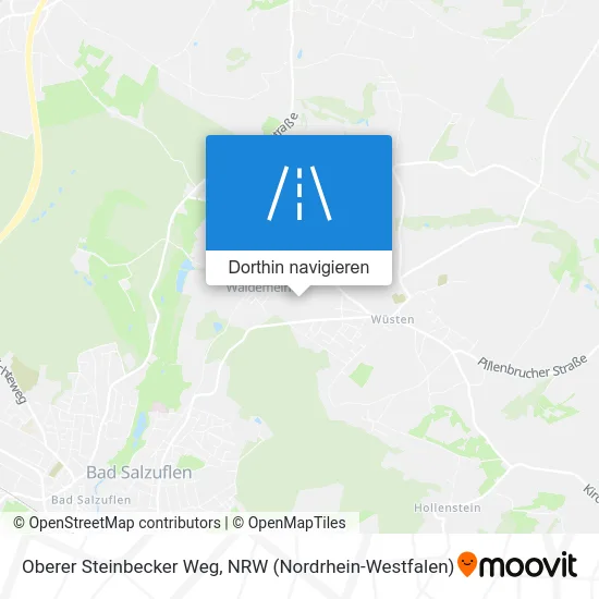 Oberer Steinbecker Weg Karte