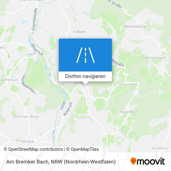 Am Bremker Bach Karte