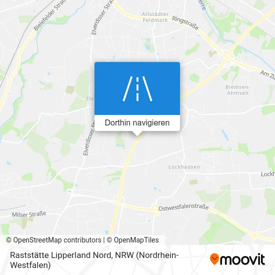 Raststätte Lipperland Nord Karte