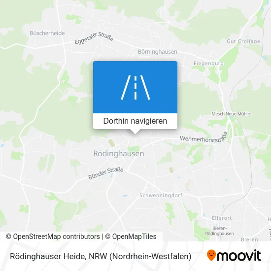 Rödinghauser Heide Karte