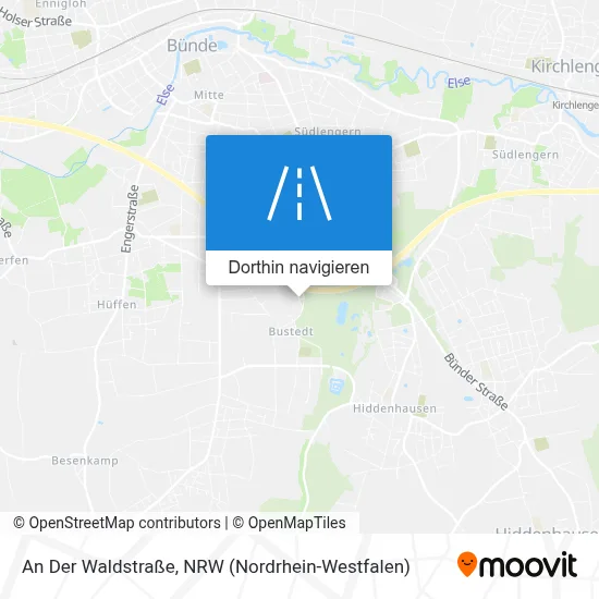 An Der Waldstraße Karte