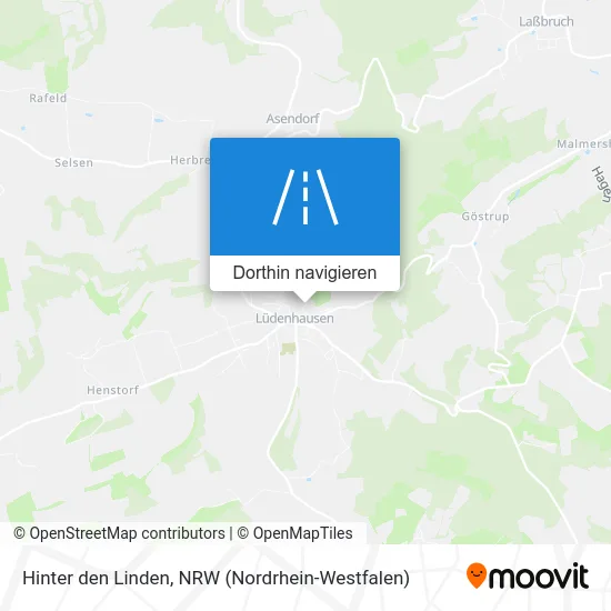 Hinter den Linden Karte