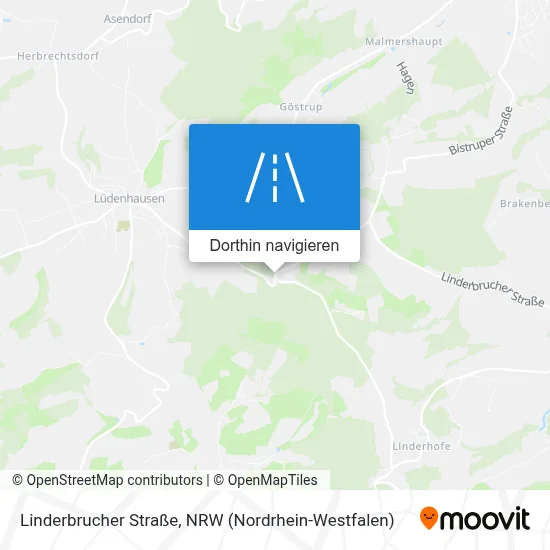 Linderbrucher Straße Karte