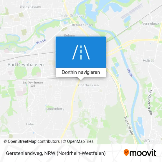 Gerstenlandweg Karte