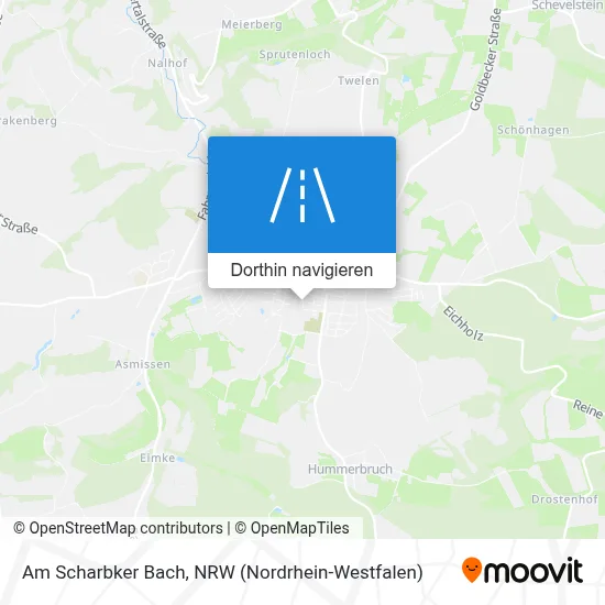 Am Scharbker Bach Karte