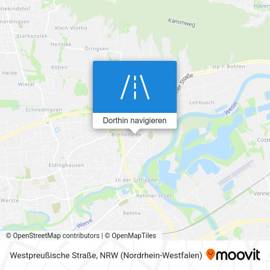 Westpreußische Straße Karte