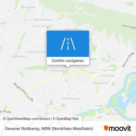 Oexener Rottkamp Karte