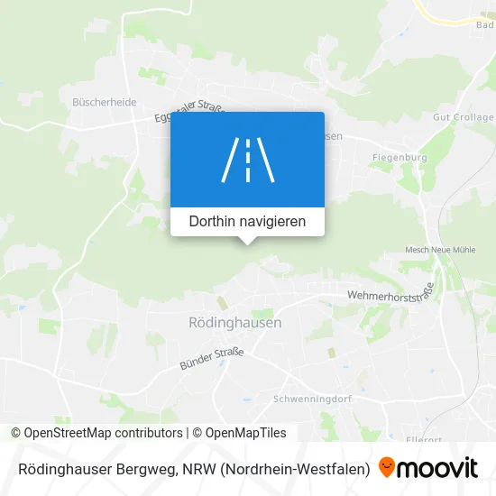 Rödinghauser Bergweg Karte