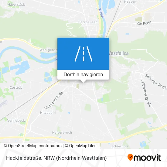 Hackfeldstraße Karte