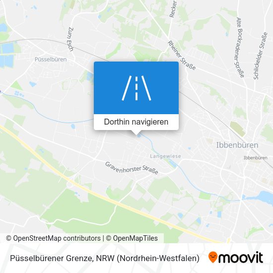 Püsselbürener Grenze Karte