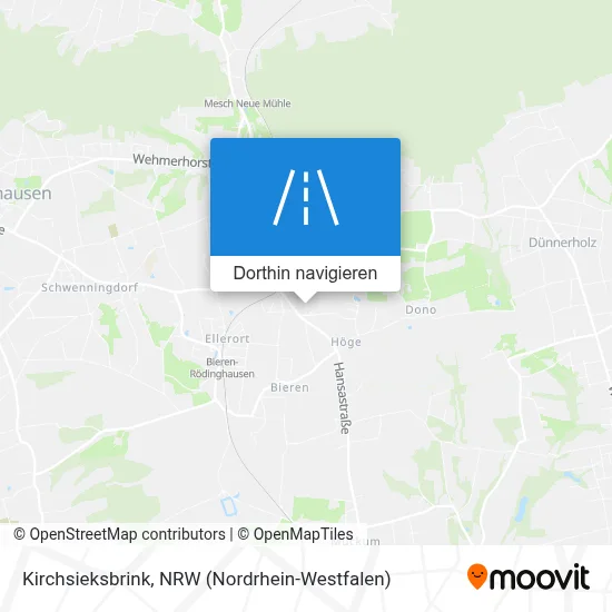 Kirchsieksbrink Karte