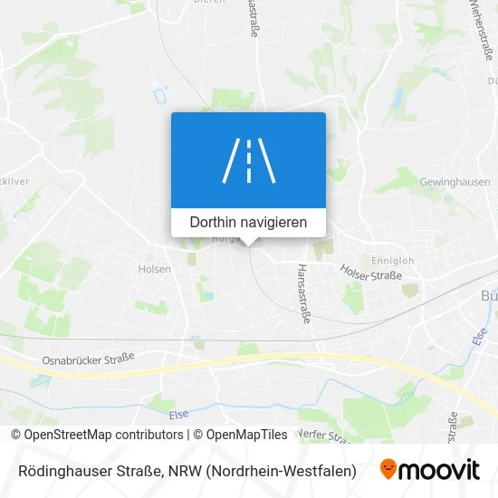 Rödinghauser Straße Karte