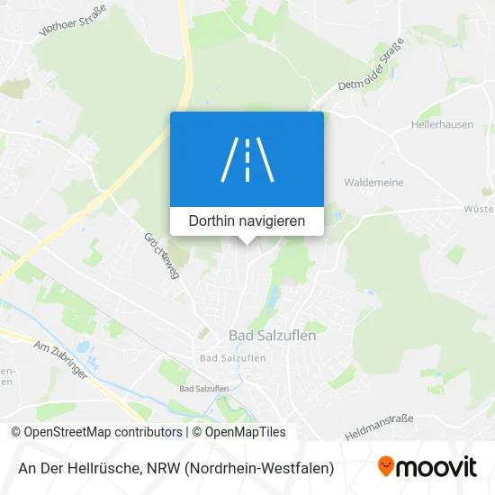 An Der Hellrüsche Karte