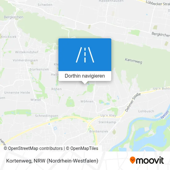Kortenweg Karte