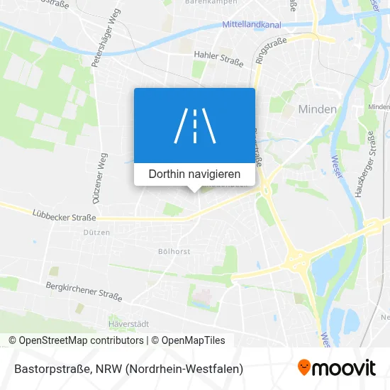 Bastorpstraße Karte